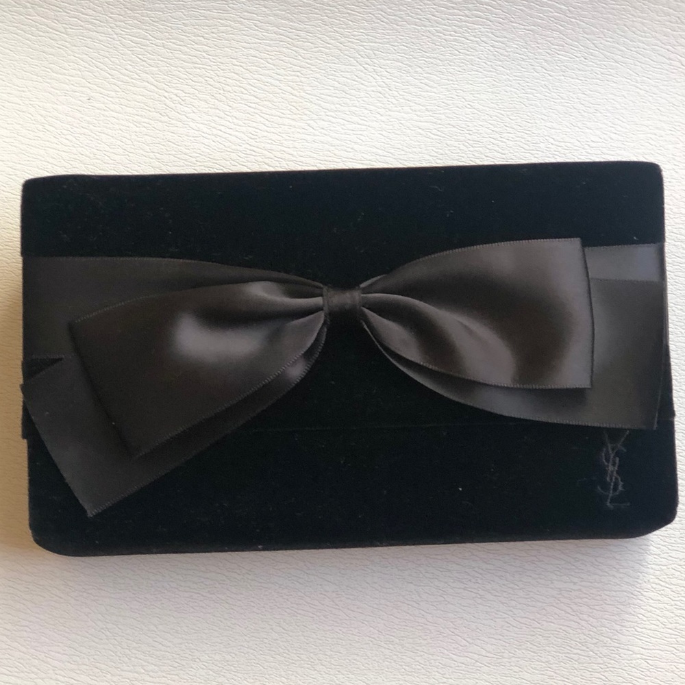 YSL Black Velvet Clutch